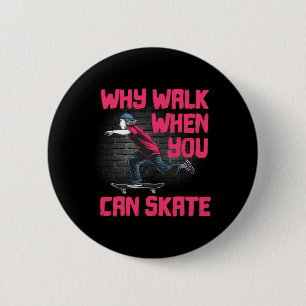 Badge Rond 5 Cm Art de skateboard cool pour hommes femmes Sk