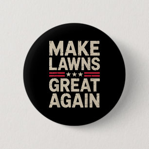 Badge Rond 5 Cm Art de tondeuse à gazon drôle pour hommes femmes t