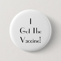 Art Déco J'Ai Obtenu Le Vaccin Typographie Blanche