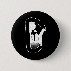 Badge Rond 5 Cm Art d'escalade de roche drôle pour hommes femmes a