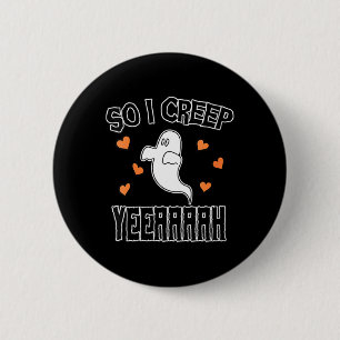 Badge Rond 5 Cm Art drôle de fantôme d'Halloween sarcasique pour f