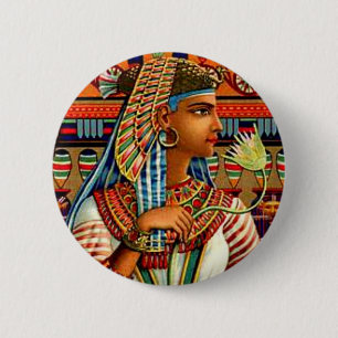 Badge Rond 5 Cm Art égyptien vintage Nouveau de renaissance de