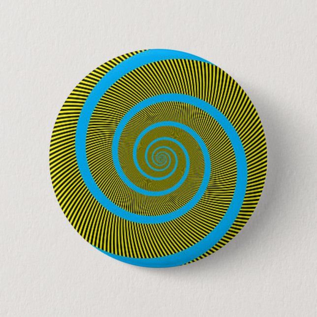 Badge Rond 5 Cm Art en spirale de fractale (Devant)