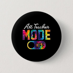 Badge Rond 5 Cm Art Enseignant Mode Happy Dernier Jour De Cravate