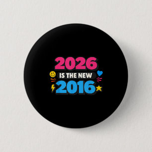 Badge Rond 5 Cm Art graphique de nostalgie d'Internet 2026 Nouveau
