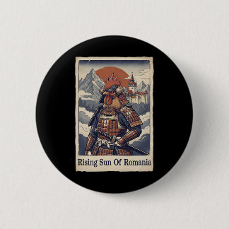 Badge Rond 5 Cm Art japonais Ukiyo-e Roumanie Coq