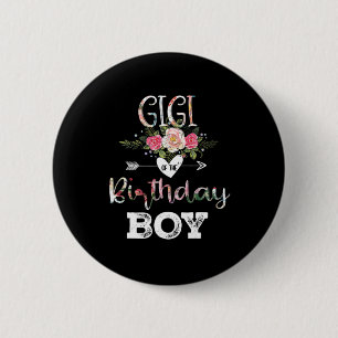 Badge Rond 5 Cm Art Mère Gigi D'Un Enfant Anniversaire Anniversa