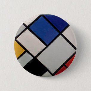 Badge Rond 5 Cm Art moderne de Piet Mondrian