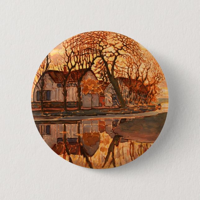 Badge Rond 5 Cm Art moderne de Piet Mondrian (Devant)