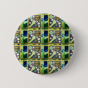 Badge Rond 5 Cm Art Mosaïque Contemporain - Un Joueur