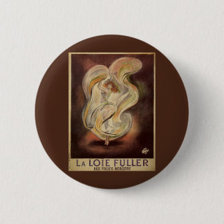 Badge Rond 5 Cm Art Nouveau vintage, La Loie Fuller Danseur Modern