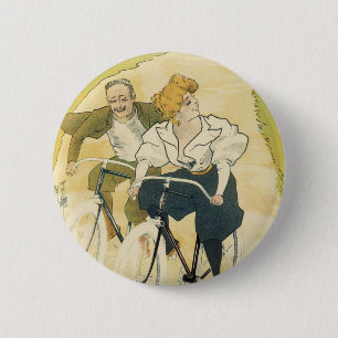 Badge Rond 5 Cm Art Nouveau vintage, Vélos Gladiateur Cycles