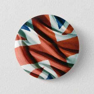Badge Rond 5 Cm Art pop du drapeau britannique