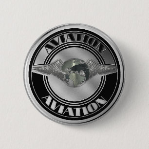 Badge Rond 5 Cm Art vintage d'aviation
