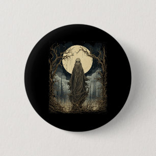 Badge Rond 5 Cm Art vintage Hommes Femmes Retro Scary Gothique Hal