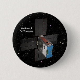 Badge Rond 5 Cm Artemis BioSentinel CubeSat