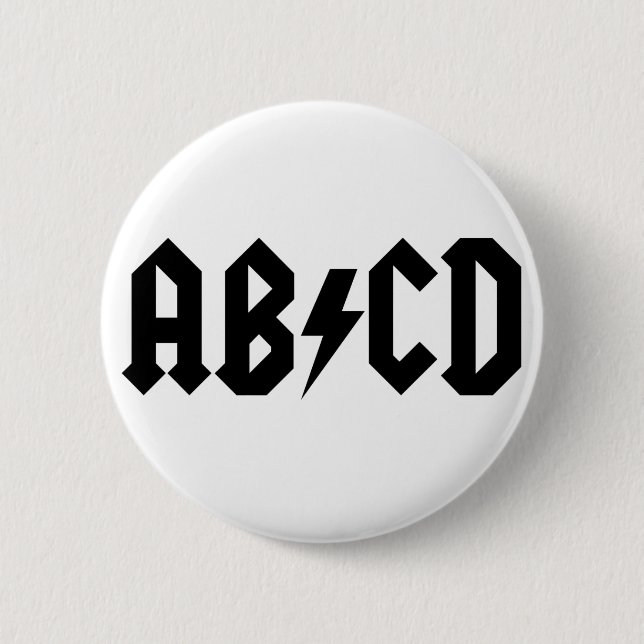 Badge Rond 5 Cm Article d'ABCD (Devant)