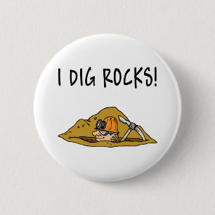Badge Rond 5 Cm Article de cadeau de Rockhound