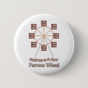 Badge Rond 5 Cm Article ferreux de chimie de fer de roue