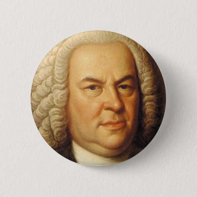 Badge Rond 5 Cm Articles de Johann Sebastian Bach (Devant)