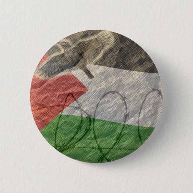 Badge Rond 5 Cm articles politiques, Basques/palesinian (Devant)