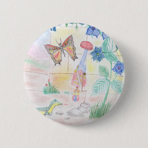 Badge Rond 5 Cm Artisanat sur mesure pour les enfants, jouet pour