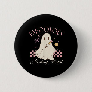 Badge Rond 5 Cm Artiste de maquillage foin Cosmetologue mignon Gho
