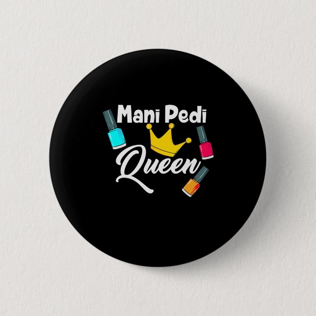 Badge Rond 5 Cm Artiste Queen Nail (Devant)