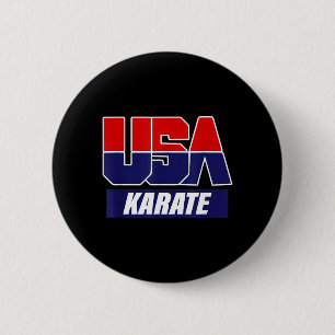 Badge Rond 5 Cm Arts martiaux de karaté 2021 Équipe USA