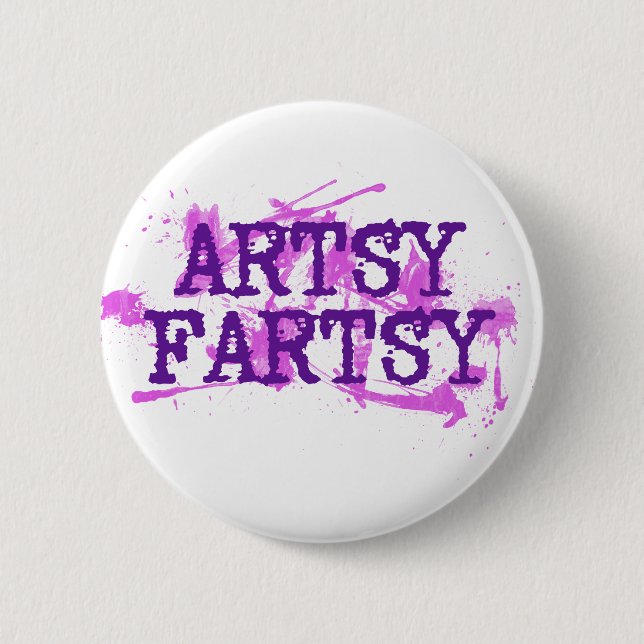 Badge Rond 5 Cm Artsy Fartsy (Devant)