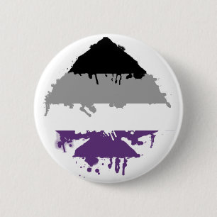 Badge Rond 5 Cm As asexuel de Paintdrip