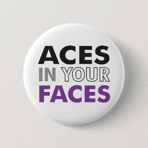 Badge Rond 5 Cm As dans votre bouton de visages