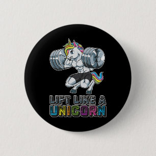 Badge Rond 5 Cm Ascenseur Comme Une Unicorne Gym Fitness Training