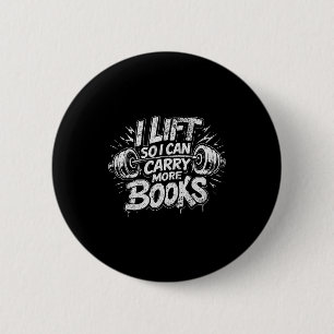 Badge Rond 5 Cm Ascenseur peut transporter plus de livres amateurs