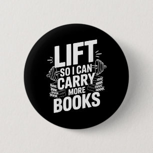 Badge Rond 5 Cm Ascenseur Peut Transporter Plus De Livres Amoureux