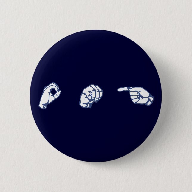 BADGE ROND 5 CM ASL OMG (Devant)