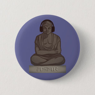 Badge Rond 5 Cm ASMR Bouddha