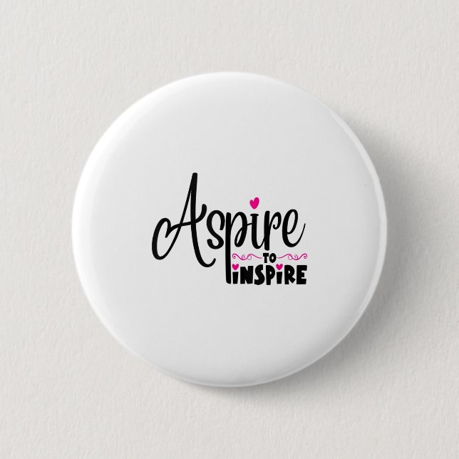Badge Rond 5 Cm Asre To Insre Sitive Motivational Gift Tee Tank To (Devant)