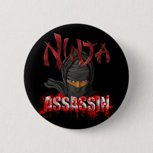Badge Rond 5 Cm Assassin de Ninja