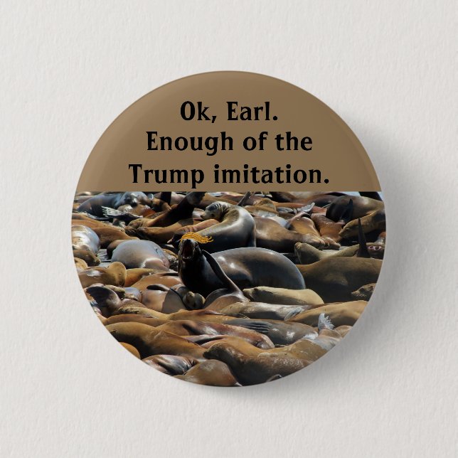 Badge Rond 5 Cm Assez de l'imitation d'atout (Devant)