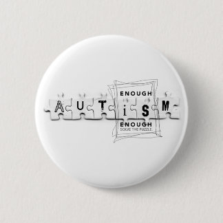 Badge Rond 5 Cm Assez l'autisme est assez