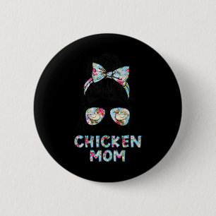 Badge Rond 5 Cm Assez occupée à être une maman poule Maman nouvele