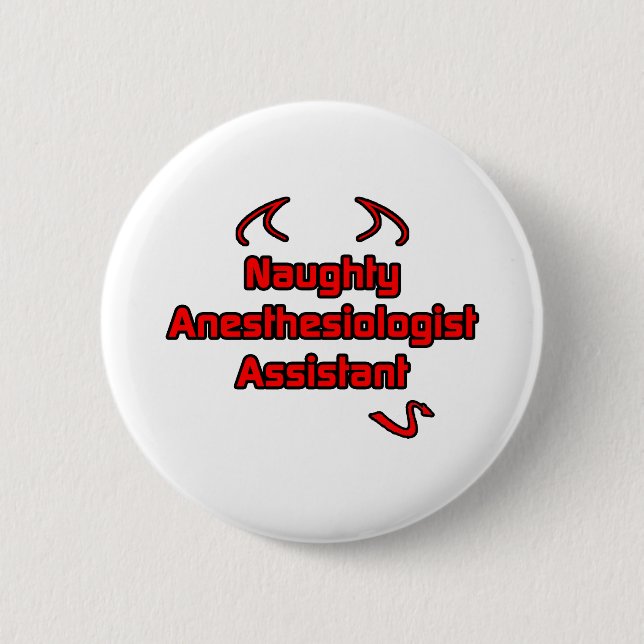 Badge Rond 5 Cm Assistant anesthésiste coquin (Devant)