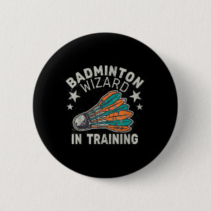 Badge Rond 5 Cm Assistant Badminton Dans L'Entraînement Navette Sp