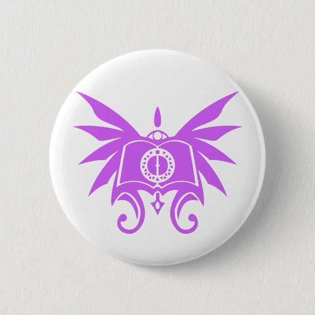 Badge Rond 5 Cm Assistant Démoniste Spiritmaster DnD Pin (Devant)