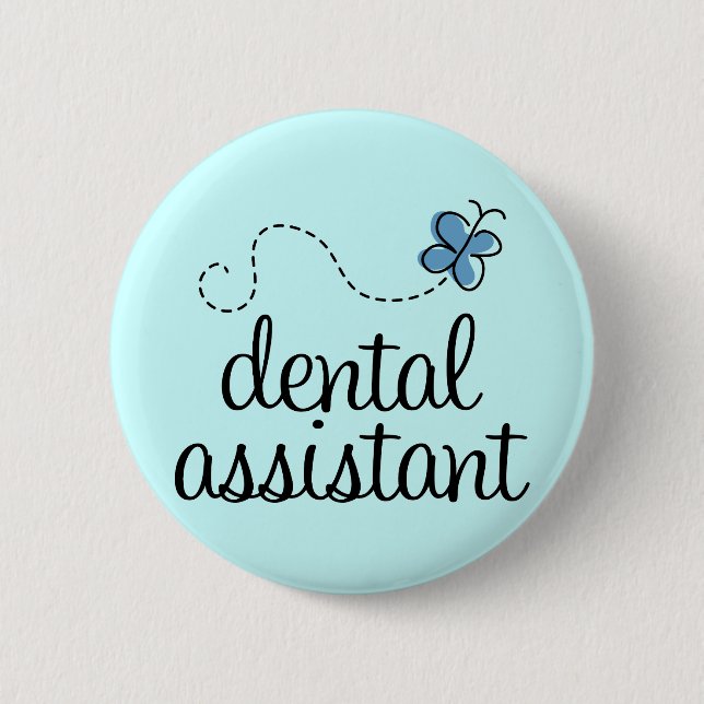 Badge Rond 5 Cm Assistant dentaire mignon (Devant)