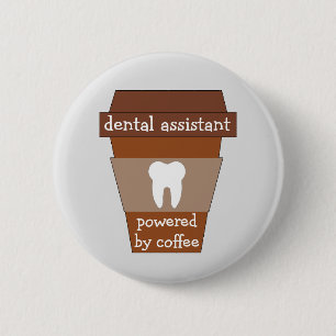 Badge Rond 5 Cm Assistant dentaire personnalisable actionné par le