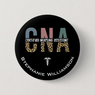 Badge Rond 5 Cm Assistant infirmier certifié CNA personnalisé