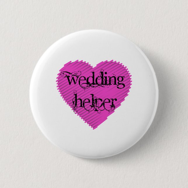 Badge Rond 5 Cm Assistant mariage (Devant)