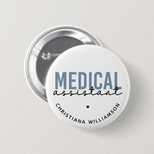 Badge Rond 5 Cm Assistant Médicale personnalisé MA   Assistant cli
